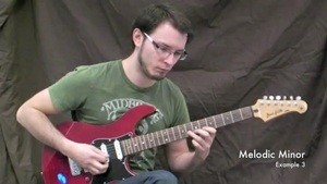 Online Guitar Lessons - Melodic Minor Scales - Example Imp...